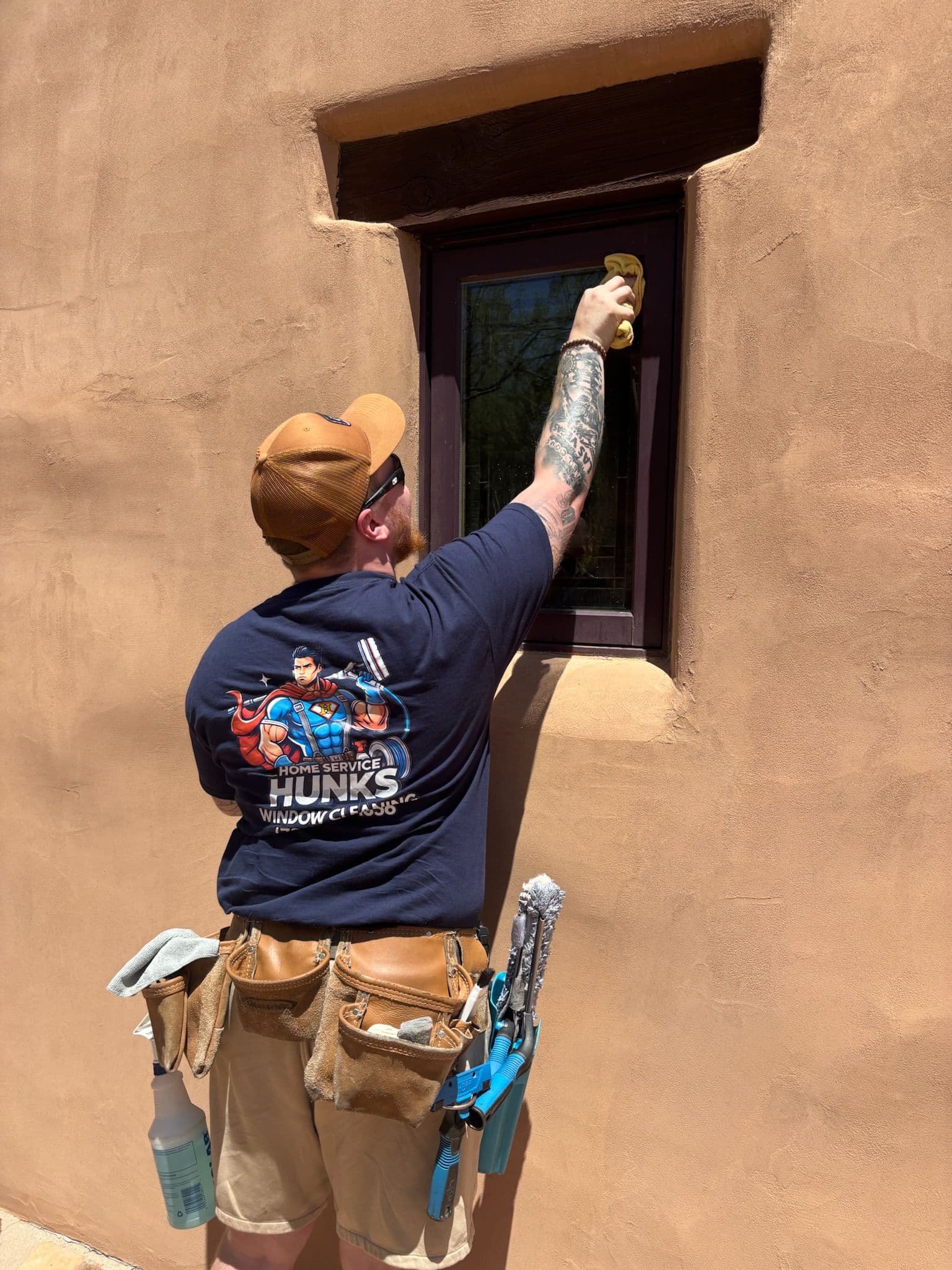 Home Service Hunks cleaning windows in Barrie